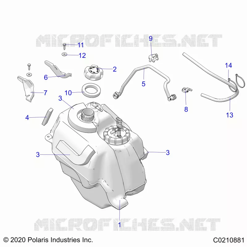 SISTEMA DI ALIMENTAZIONE CARBURANTE, FUEL TANK ASM.