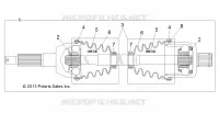 DRIVE TRAIN, POSTERIORE DRIVE SHAFT