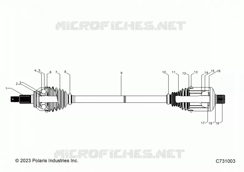 TRASMISSIONE, FRONT HALF SHAFT