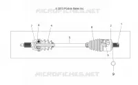 TRASMISSIONE, DRIVE SHAFT, FRONT (TO 2/15/16)