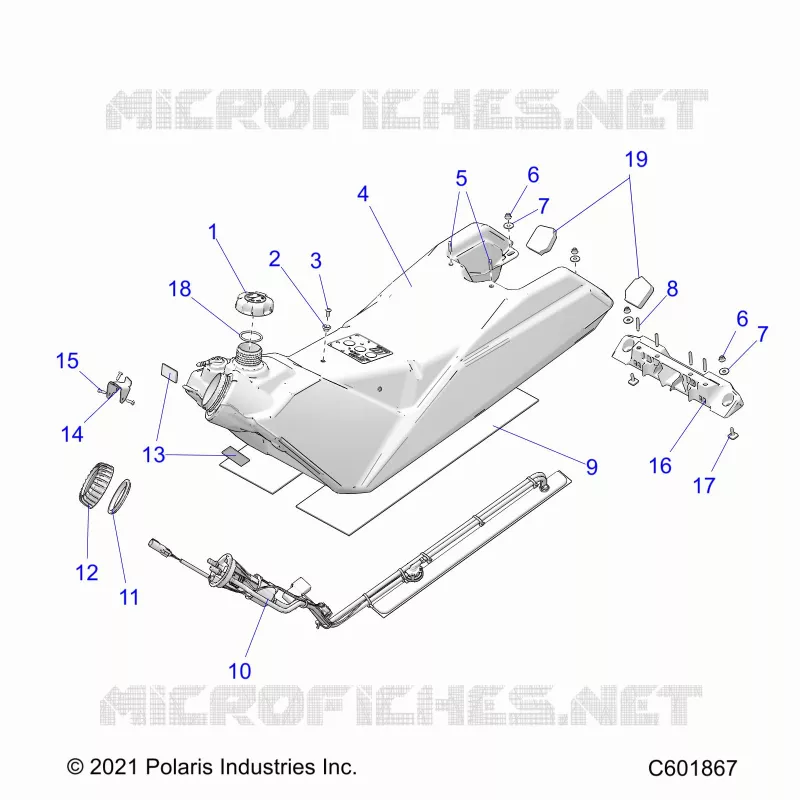 SISTEMA DI ALIMENTAZIONE CARBURANTE, FUEL TANK ASM.