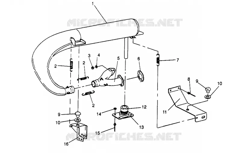 IMPIANTO DI SCARICO WIDETRAK LX 0962064 and EUROPEAN WIDETRAK LX E962064 (4931643164C004)