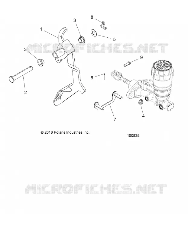 BRAKES, PEDAL AND CILINDRO PRINCIPALE MOUNTING
