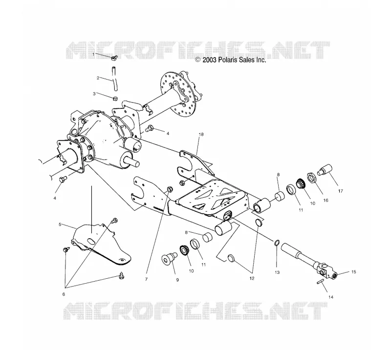 SWING ARM/ASSE POSTERIORE MOUNTING