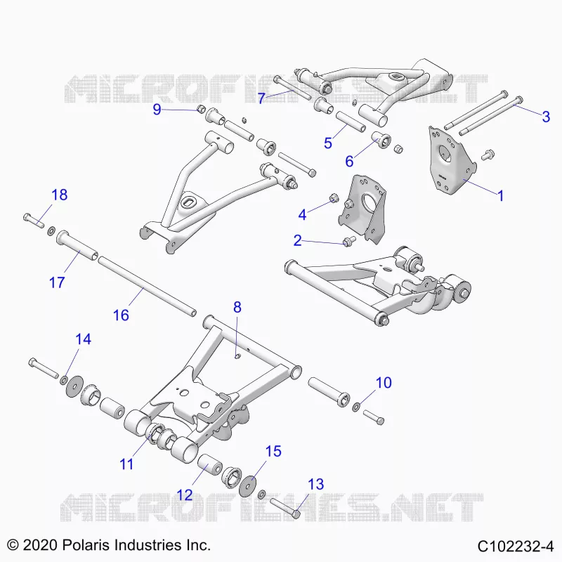 SOSPENSIONE POSTERIORE CONTROL ARM, MOUNTING