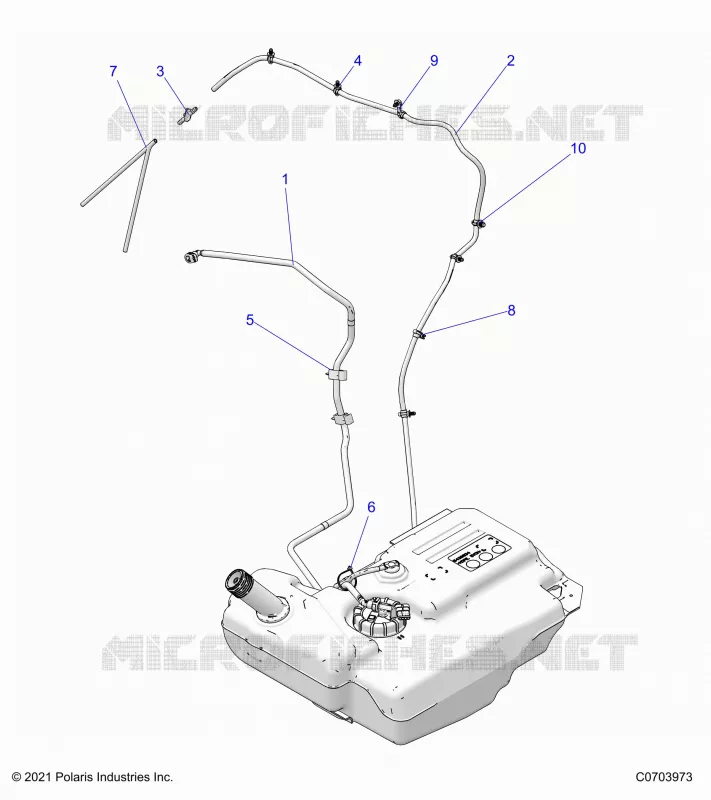 SISTEMA DI ALIMENTAZIONE CARBURANTE, LINES, STD.