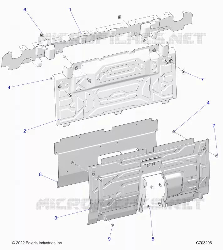 CARROZZERIA POSTERIORE CLOSEOFF, CENTER PANELS