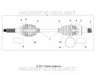 TRASMISSIONE, REAR HALF SHAFT (TO 4/25/16)
