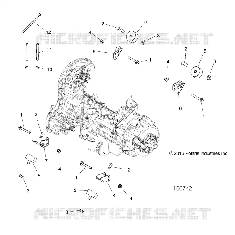 ENGINE, MOUNTING AND TRASMISSIONE MOUNTING