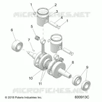 ENGINE, PISTON AND ALBERO MOTORE