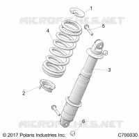 SUSPENSION, REAR SHOCK MONTAGGIO
