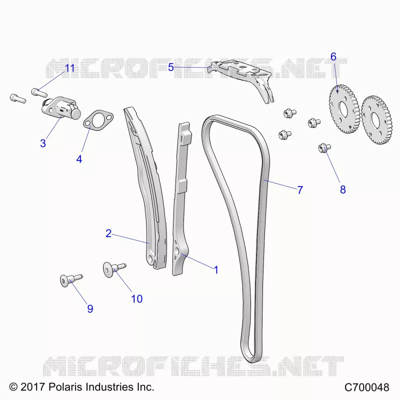 CAM CATENA AND TENSIONER