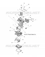 ENGINE, CRANKCASE AND ALBERO MOTORE