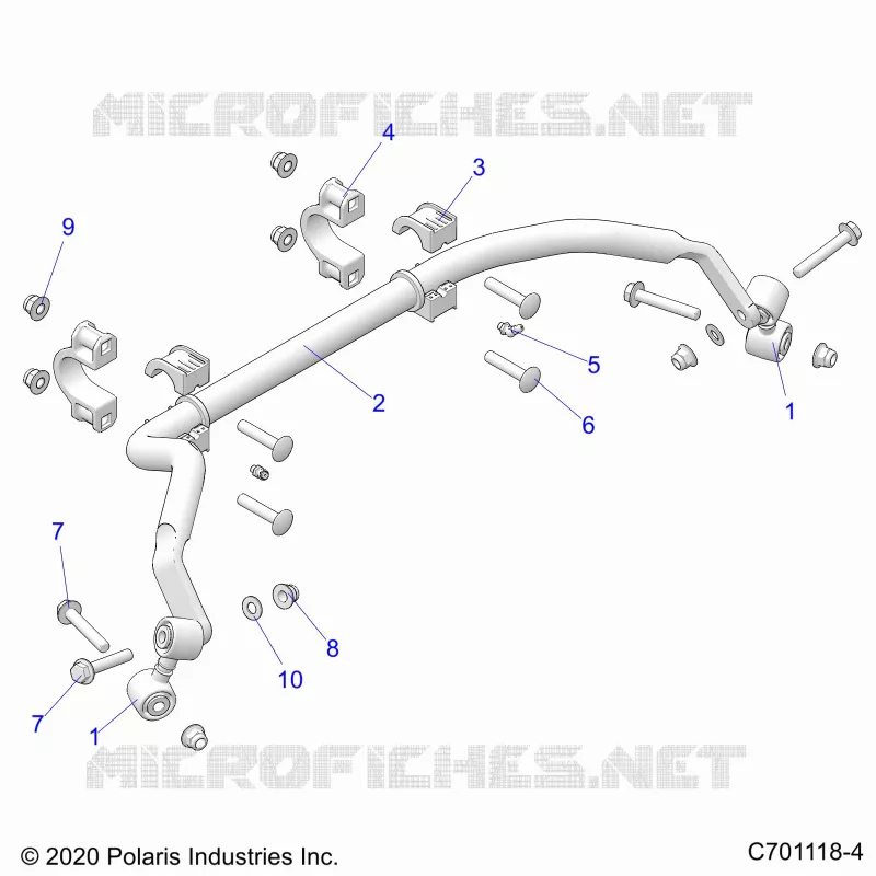 SUSPENSION, REAR BARRA DI STABILIZZAZIONE