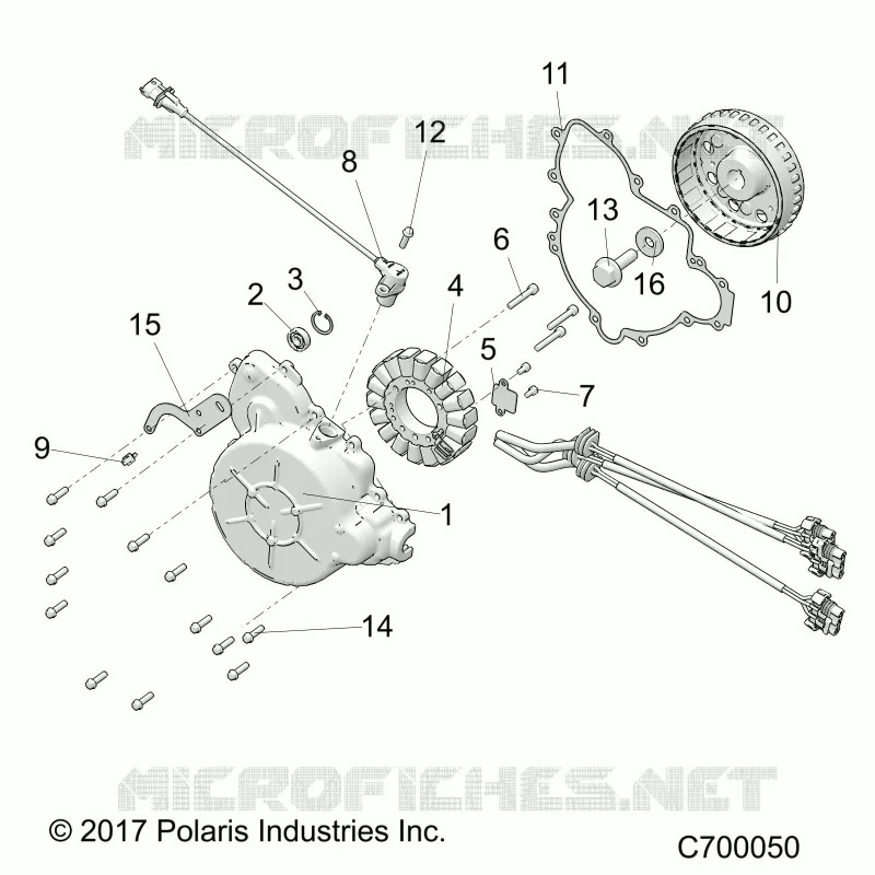 ENGINE, STATOR AND VOLANO