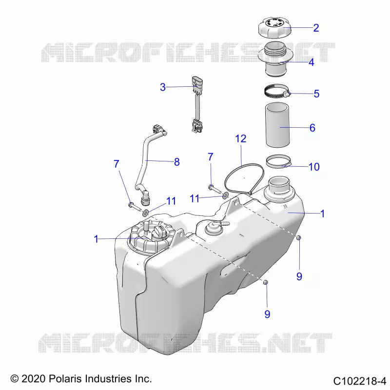SISTEMA DI ALIMENTAZIONE CARBURANTE, FUEL TANK