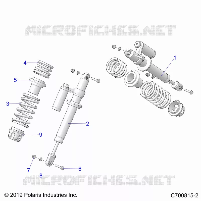 SUSPENSION, SHOCK ANTERIORE MOUNTING
