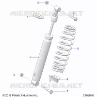 SUSPENSION, AMMORTIZZATORE POSTERIORE