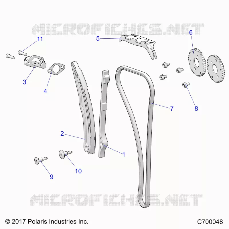 CAM CATENA AND TENSIONER
