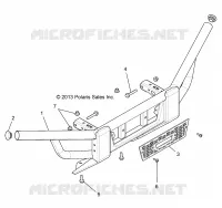CHASSIS, FRONT PARAURTI 