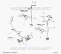 ELETTRICO, WIRE HARNESS, HOOD, ELEC. START