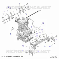 ENGINE, TRASMISSIONE MOUNTING & LONG BLOCK