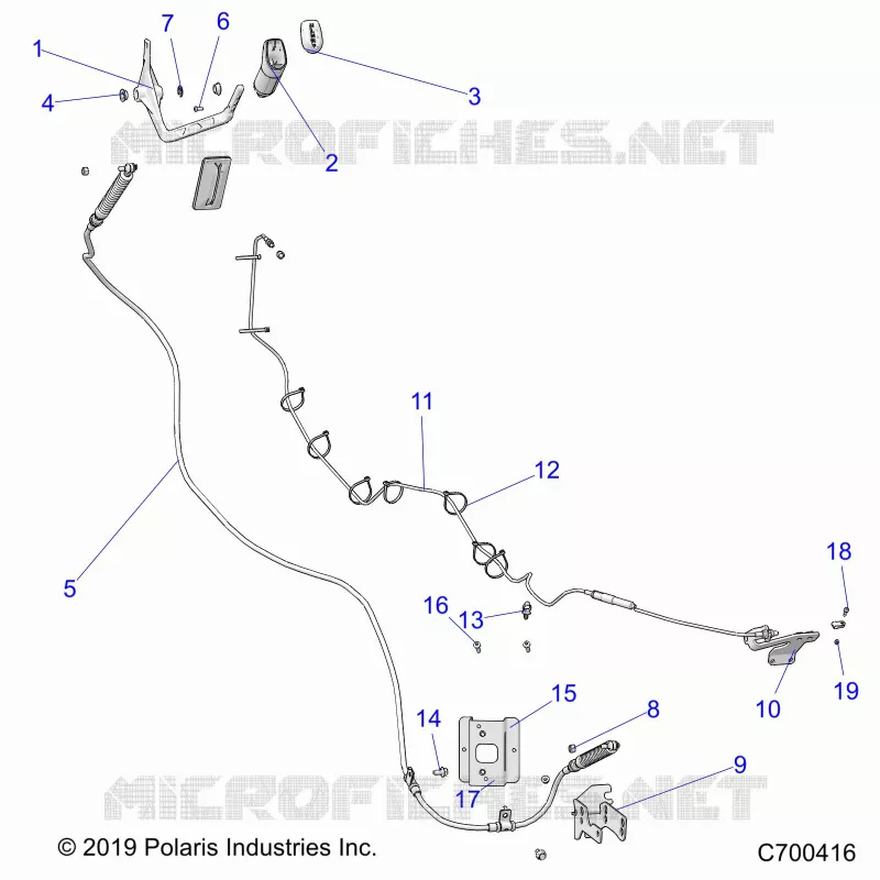DRIVE TRAIN, SELETTORE DI MARCIA AND THROTTLE CABLE
