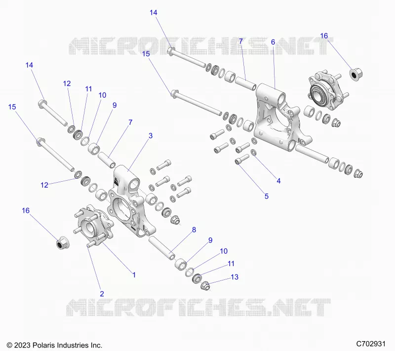 SUSPENSION, PORTAPACCHI POSTERIORE