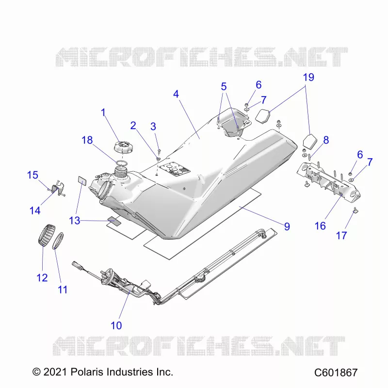 SISTEMA DI ALIMENTAZIONE CARBURANTE, FUEL TANK ASM.