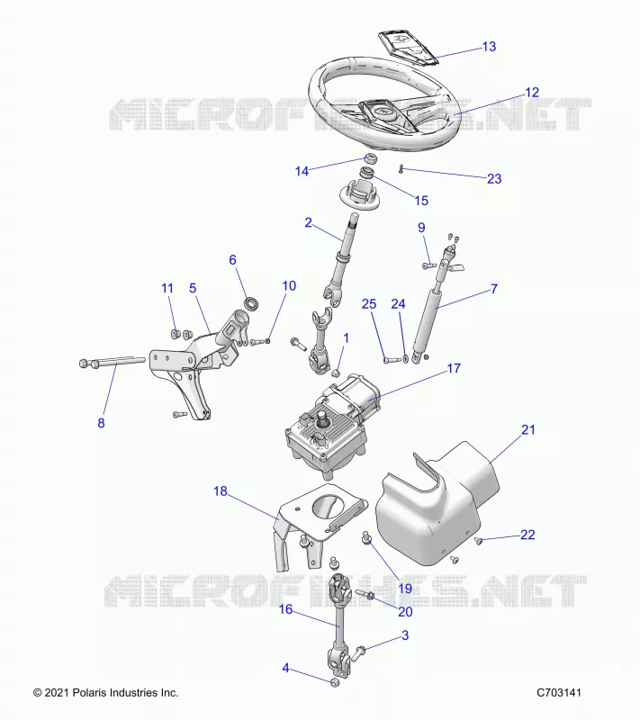 STEERING,INSIEME DELLO STERZO, EPS