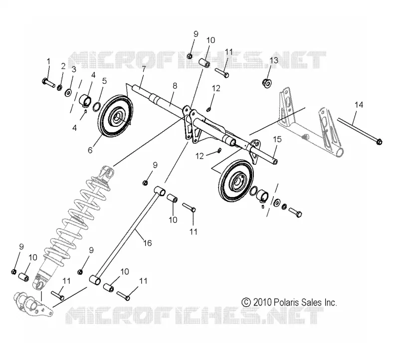 SUSPENSION, POSTERIORE COPPIA ARM (155 Inch)