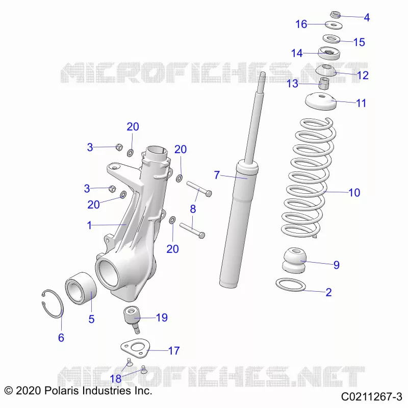 SUSPENSION, ANTERIORE MONTANTE
