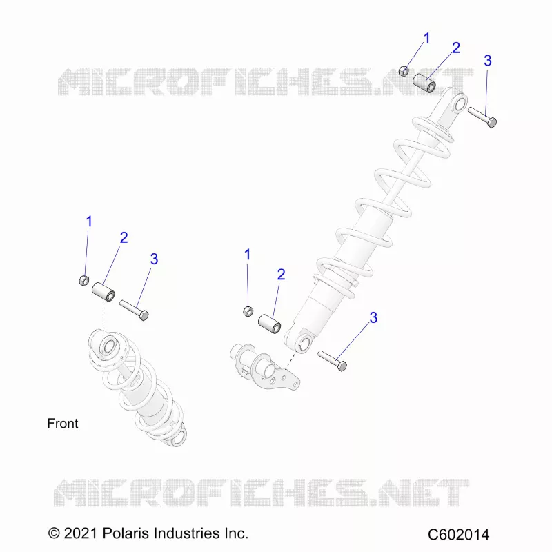 SUSPENSION, SHOCK MONTAGGIO, REAR SUSP.