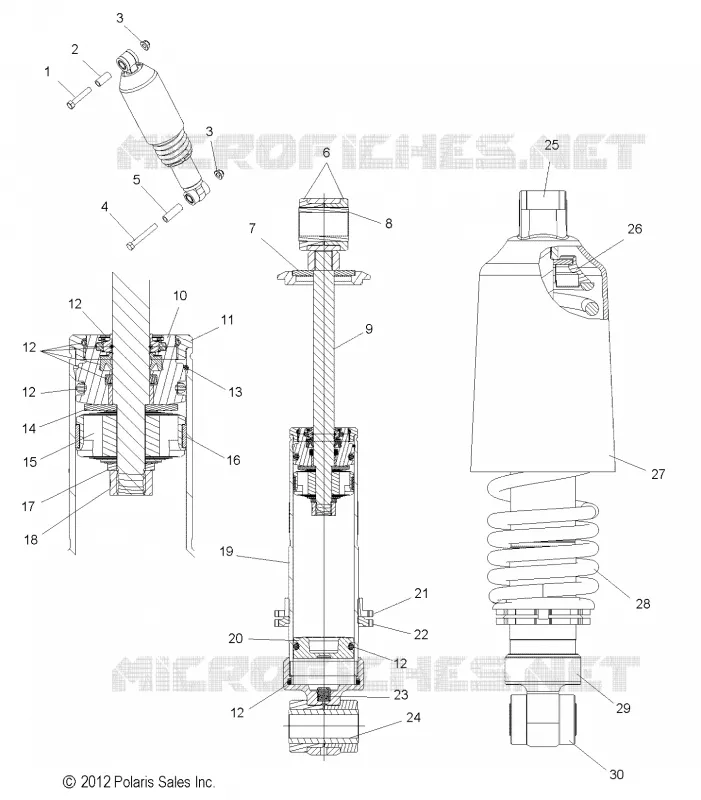 SHOCK ANTERIORE PISTA (7043779)