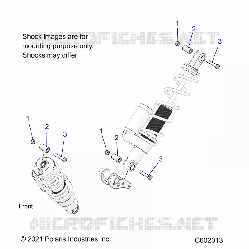 SUSPENSION, SHOCK MONTAGGIO, REAR SUSP.