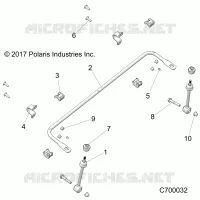 SOSPENSIONI ANTERIORI STABILIZER BAR- R19RRW99A9/AD/AJ/AP/B9/BD/BJ/BP (C700032)