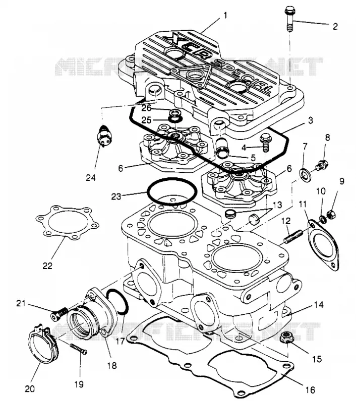 CILINDRO 440 XCR SP 0961760 (4931583158C008)