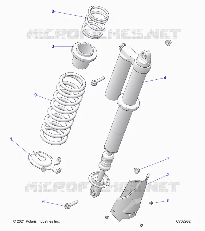 SUSPENSION, REAR SHOCK MONTAGGIO, STANDARD/PREMIUM