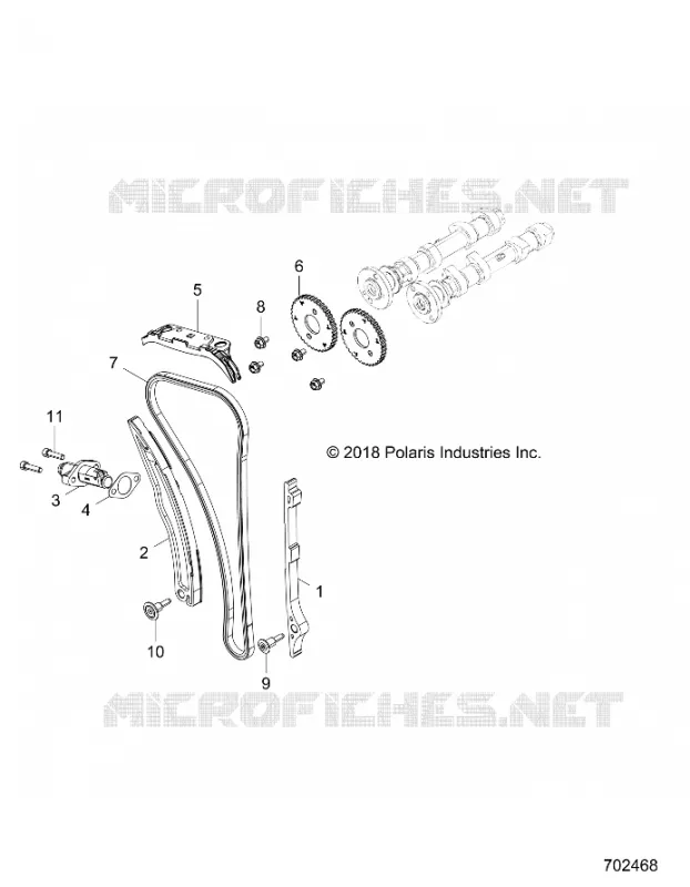 CAM CATENA AND TENSIONER