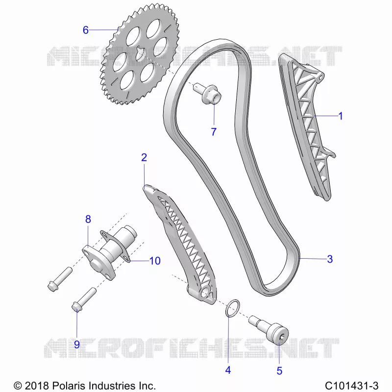 CAM CATENA AND TENSIONER