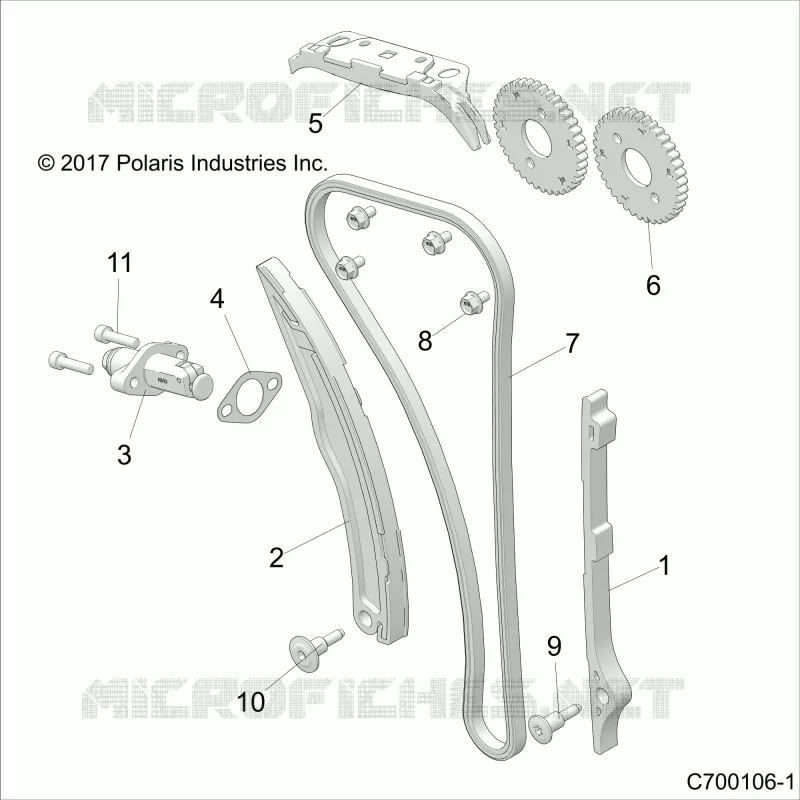 CAM CATENA AND TENSIONER