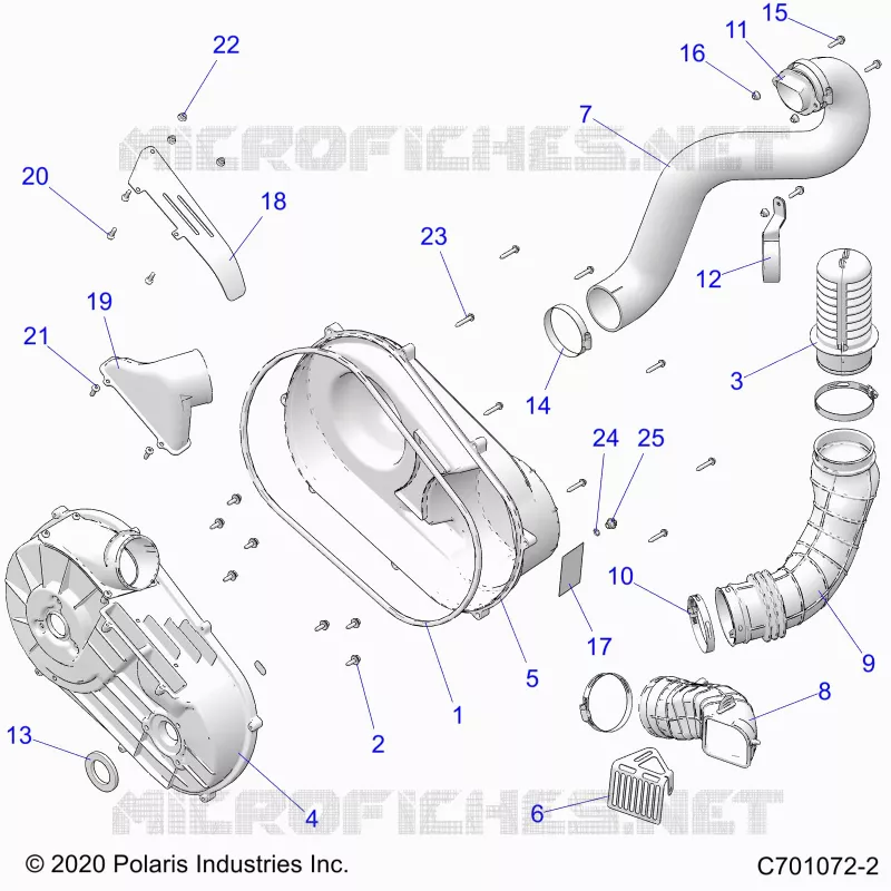 TRASMISSIONE, CLUTCH COVER AND DUCTING
