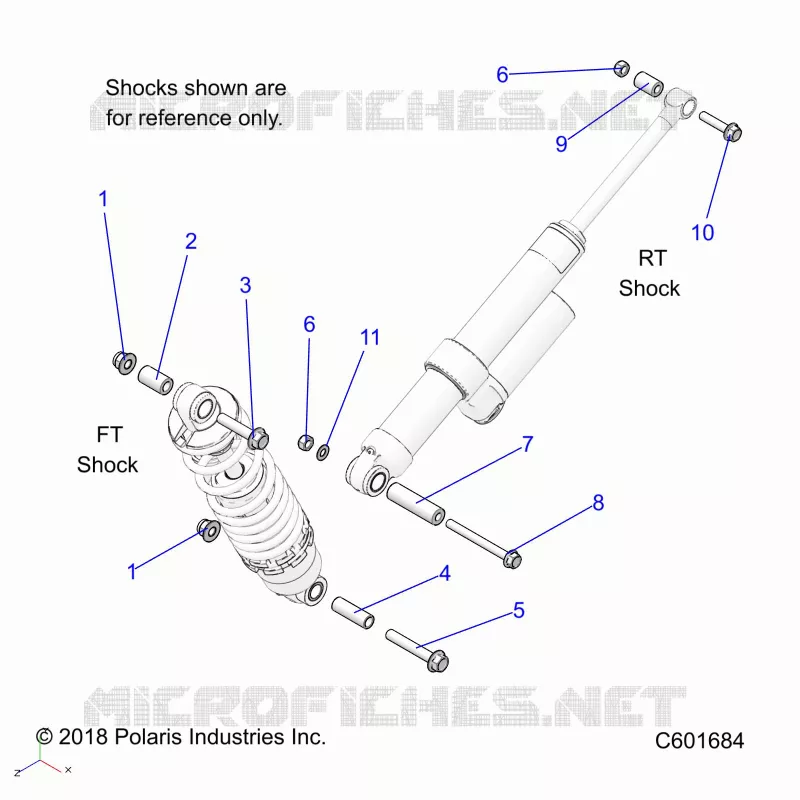 SUSPENSION, SHOCK MONTAGGIO, REAR SUSP.