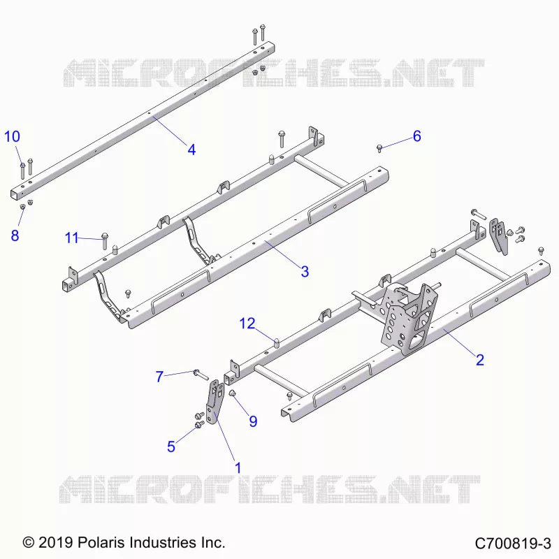CHASSIS, SEDE SUPPORTS- G21GMZ99AM/BM (C700819-3)