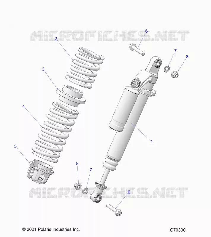 SUSPENSION, SHOCK ANTERIORE MOUNTING