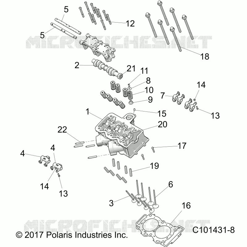 CILINDRO HEAD, CAM AND VALVES