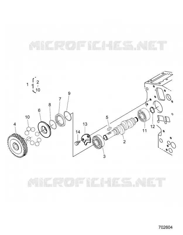 ENGINE, FUEL CAMSHAFT AND GOVERNATORE SHAFT