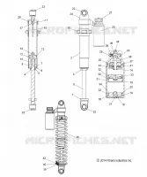 AMMORTIZZATORE POSTERIORE TRACK, (PRO-X INTL) (7044122)