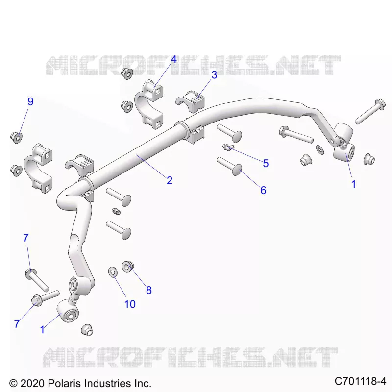 SUSPENSION, REAR BARRA DI STABILIZZAZIONE