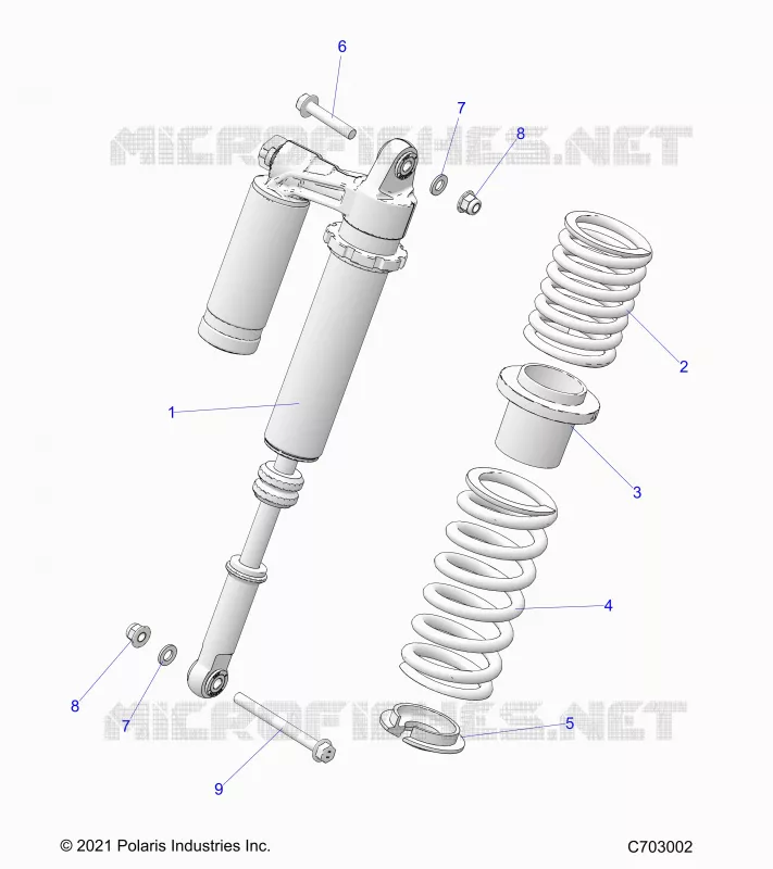 SUSPENSION, REAR SHOCK MONTAGGIO